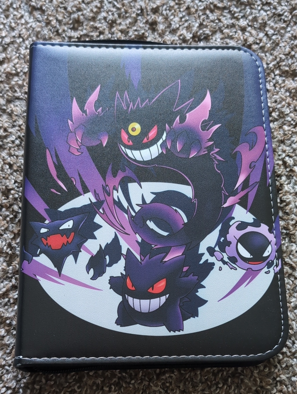 Gengar, Haunter, Gastly Zippered Pokemon Card Binder